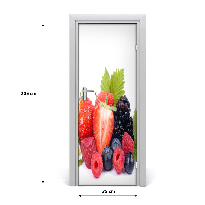 Vinilo para puerta Frutos del bosque