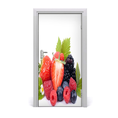 Vinilo para puerta Frutos del bosque