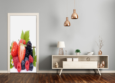 Vinilo para puerta Frutos del bosque