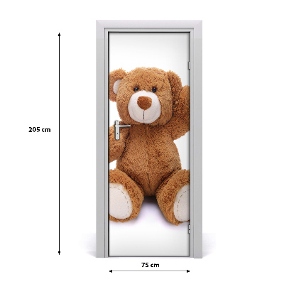 Vinilo para puerta Osito de peluche