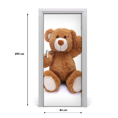 Vinilo para puerta Osito de peluche