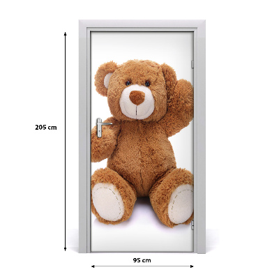 Vinilo para puerta Osito de peluche