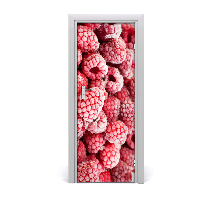 Vinilo para puerta Frambuesas