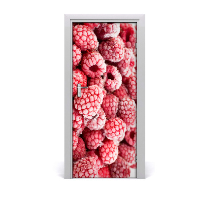 Vinilo para puerta Frambuesas