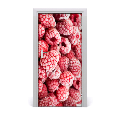 Vinilo para puerta Frambuesas