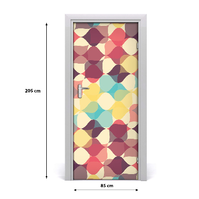 Vinilo para puerta Fondo geométrico