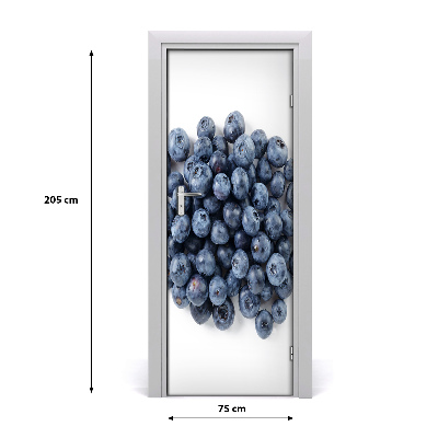 Vinilo para puerta Arándanos