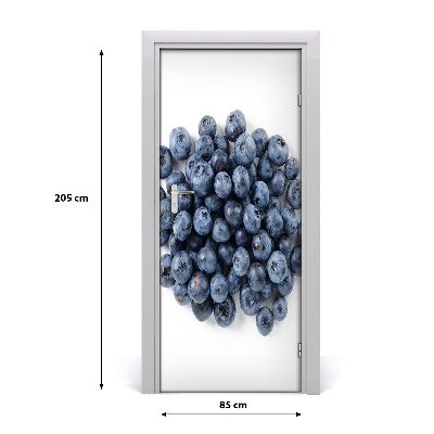 Vinilo para puerta Arándanos