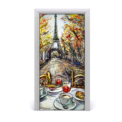 Pegatina para puerta Desayuno en u