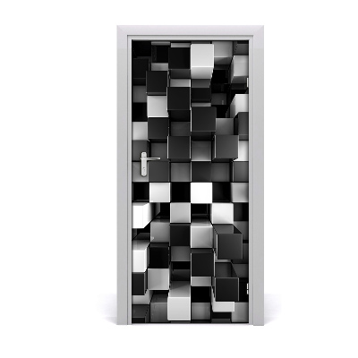 Vinilo para puerta Dados abstracto