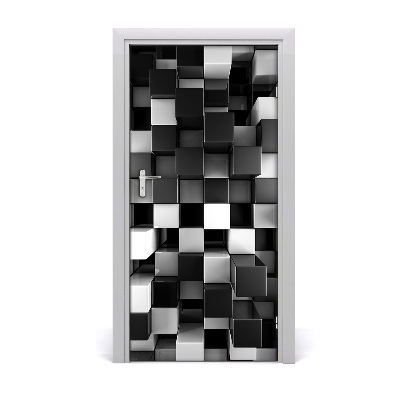 Vinilo para puerta Dados abstracto