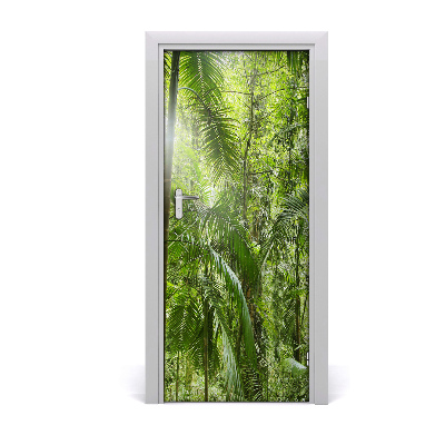 Vinilo para puerta Bosque húmedo