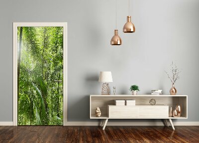 Vinilo para puerta Bosque húmedo