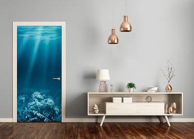 Vinilo para puerta Mundo submarino