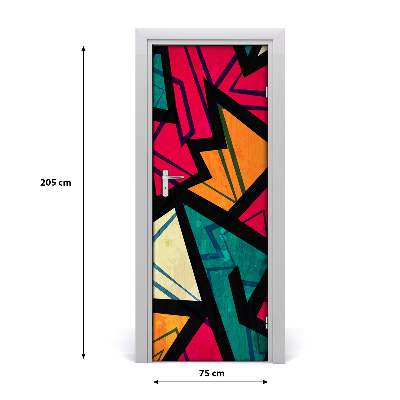 Vinilo para puerta Fondo geométrico