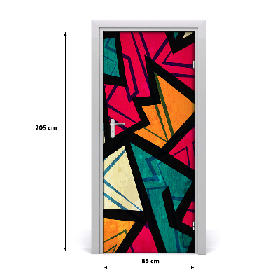 Vinilo para puerta Fondo geométrico
