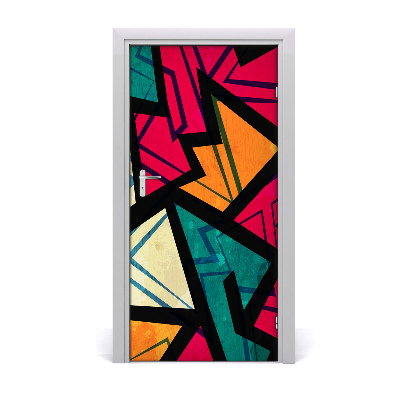 Vinilo para puerta Fondo geométrico