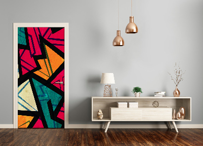 Vinilo para puerta Fondo geométrico
