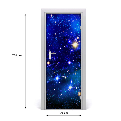 Pegatina para puerta Cielo estrellado