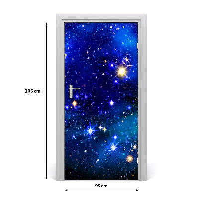 Pegatina para puerta Cielo estrellado