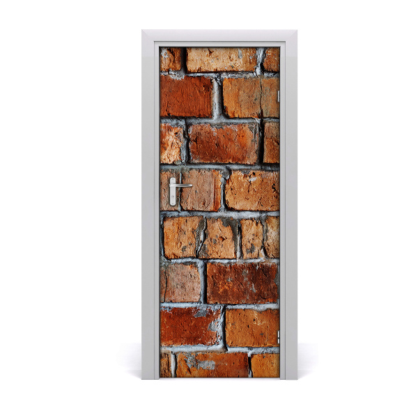Vinilo para puerta Pared de ladrillo