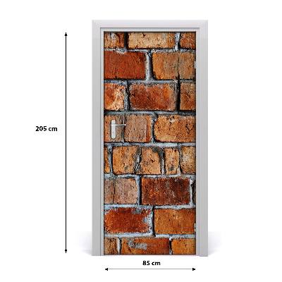 Vinilo para puerta Pared de ladrillo