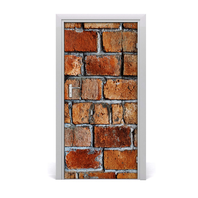 Vinilo para puerta Pared de ladrillo