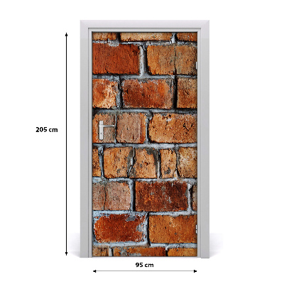 Vinilo para puerta Pared de ladrillo