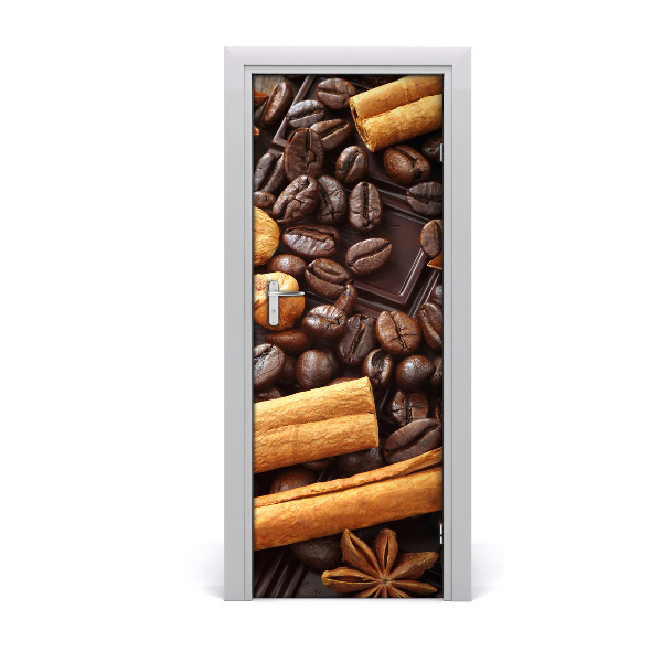 Vinilo para puerta Chocolate negro