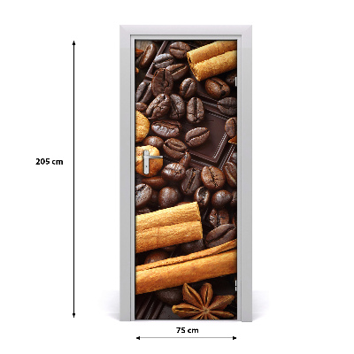 Vinilo para puerta Chocolate negro