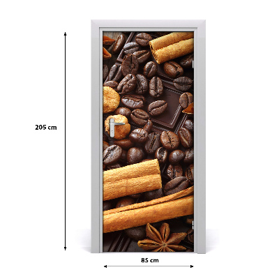Vinilo para puerta Chocolate negro