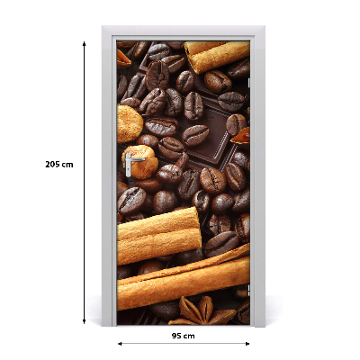 Vinilo para puerta Chocolate negro