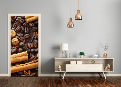 Vinilo para puerta Chocolate negro