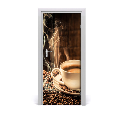 Vinilo para puerta Café aromático