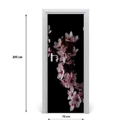 Vinilo para puerta Flores de cerezo