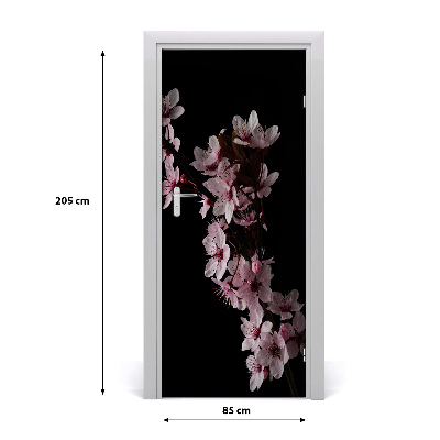 Vinilo para puerta Flores de cerezo