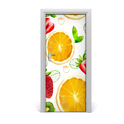 Vinilo para puerta Fruta