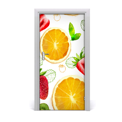 Vinilo para puerta Fruta