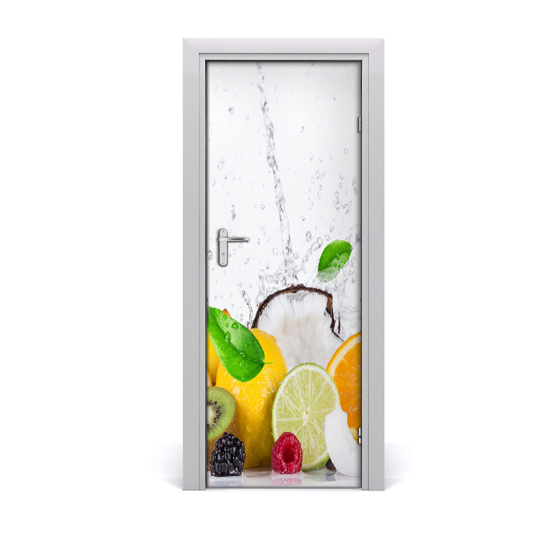 Vinilo para puerta Fruta