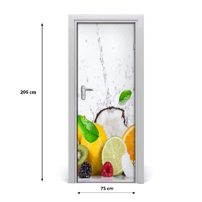 Vinilo para puerta Fruta