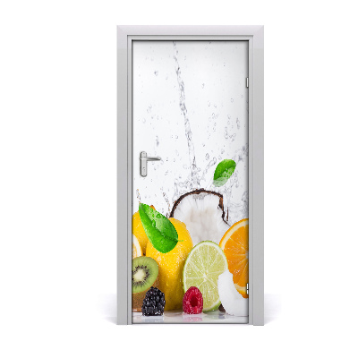 Vinilo para puerta Fruta