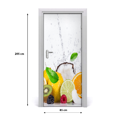 Vinilo para puerta Fruta