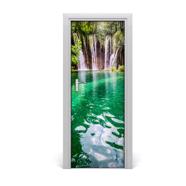 Vinilo para puerta Lagos de plitvice