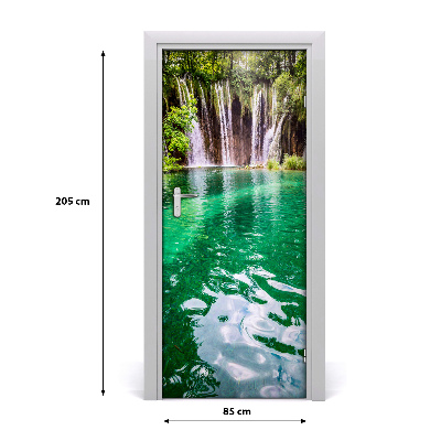 Vinilo para puerta Lagos de plitvice