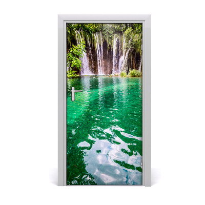 Vinilo para puerta Lagos de plitvice