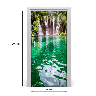 Vinilo para puerta Lagos de plitvice