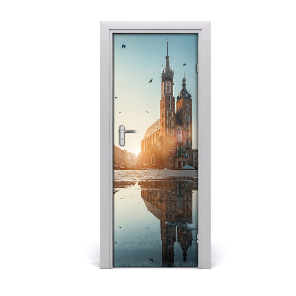 Pegatina para puerta Cracovia polonia