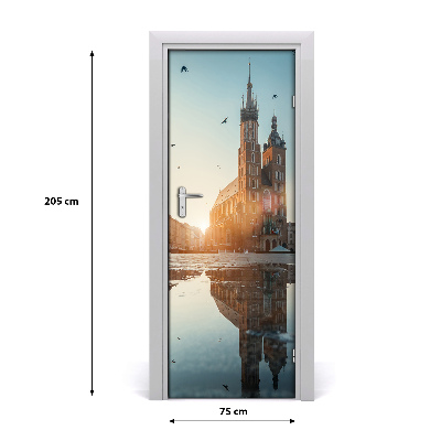 Pegatina para puerta Cracovia polonia