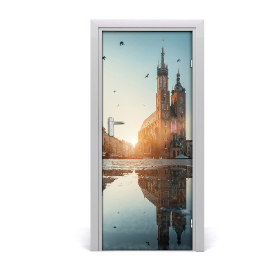 Pegatina para puerta Cracovia polonia
