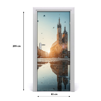 Pegatina para puerta Cracovia polonia